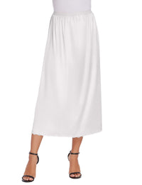 Avidlove Women's Satin Half Slip 36" Lace Long Underskirt S - XXL - 7DAY'S