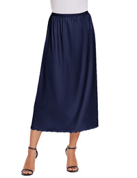 Avidlove Women's Satin Half Slip 36" Lace Long Underskirt S - XXL - 7DAY'S