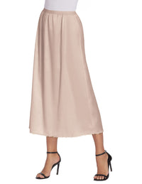 Avidlove Women's Satin Half Slip 36" Lace Long Underskirt S - XXL - 7DAY'S