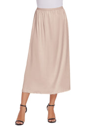 Avidlove Women's Satin Half Slip 36" Lace Long Underskirt S - XXL - 7DAY'S