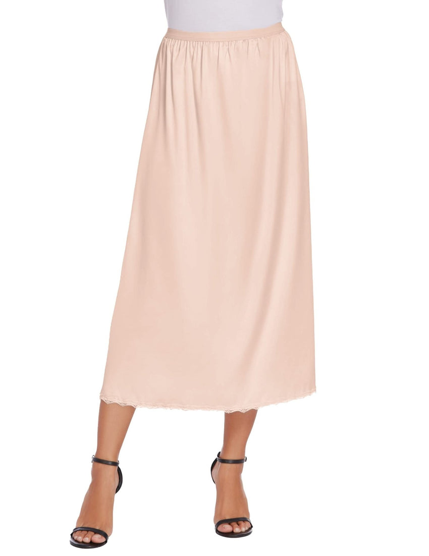 Avidlove Women's Satin Half Slip 36" Lace Long Underskirt S - XXL - 7DAY'S