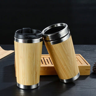 Bamboo Coffee Cup 420ml/14oz which is larger than the average mug size