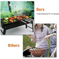 Barbecue Stove Portable Foldable Outdoor Grill Charcoal BBQ Grill Patio Camping Picnic Burner Portable Household - 7DAY'S