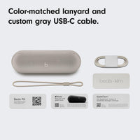 Beats Pill - Portable Bluetooth Speaker - Up to 24H Battery Life, Water Resistant, Bluetooth, Apple & Android Compatible, Seriously Loud Sound for Home, Outdoor and Travel - Matte Black - 7DAY'S