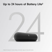 Beats Pill - Portable Bluetooth Speaker - Up to 24H Battery Life, Water Resistant, Bluetooth, Apple & Android Compatible, Seriously Loud Sound for Home, Outdoor and Travel - Matte Black - 7DAY'S