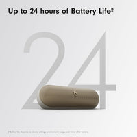 Beats Pill - Portable Bluetooth Speaker - Up to 24H Battery Life, Water Resistant, Bluetooth, Apple & Android Compatible, Seriously Loud Sound for Home, Outdoor and Travel - Matte Black - 7DAY'S