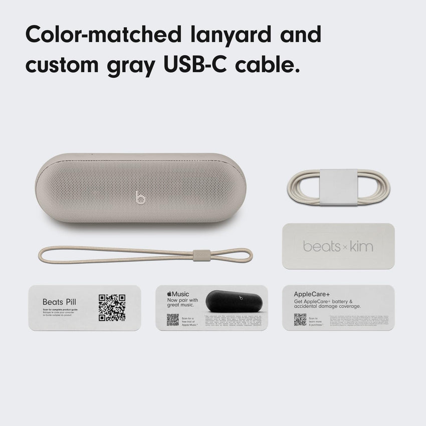 Beats Pill - Portable Bluetooth Speaker - Up to 24H Battery Life, Water Resistant, Bluetooth, Apple & Android Compatible, Seriously Loud Sound for Home, Outdoor and Travel - Matte Black - 7DAY'S