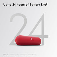 Beats Pill - Portable Bluetooth Speaker - Up to 24H Battery Life, Water Resistant, Bluetooth, Apple & Android Compatible, Seriously Loud Sound for Home, Outdoor and Travel - Matte Black - 7DAY'S
