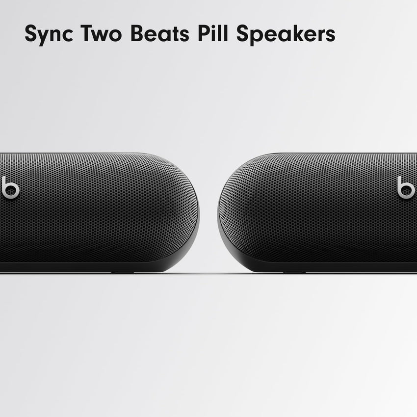 Beats Pill - Portable Bluetooth Speaker - Up to 24H Battery Life, Water Resistant, Bluetooth, Apple & Android Compatible, Seriously Loud Sound for Home, Outdoor and Travel - Matte Black - 7DAY'S