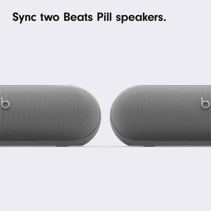 Beats Pill - Portable Bluetooth Speaker - Up to 24H Battery Life, Water Resistant, Bluetooth, Apple & Android Compatible, Seriously Loud Sound for Home, Outdoor and Travel - Matte Black - 7DAY'S