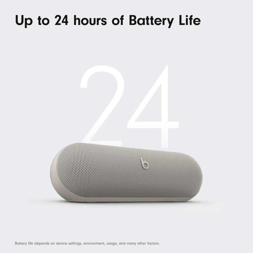 Beats Pill - Portable Bluetooth Speaker - Up to 24H Battery Life, Water Resistant, Bluetooth, Apple & Android Compatible, Seriously Loud Sound for Home, Outdoor and Travel - Matte Black - 7DAY'S