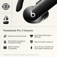Beats Powerbeats Pro 2 Wireless Bluetooth Earbuds - Noise Cancelling, Heart Rate Monitor, IPX4, Up to 45H Battery & Charging Case, Works with Apple & Android - Hyper Purple - 7DAY'S