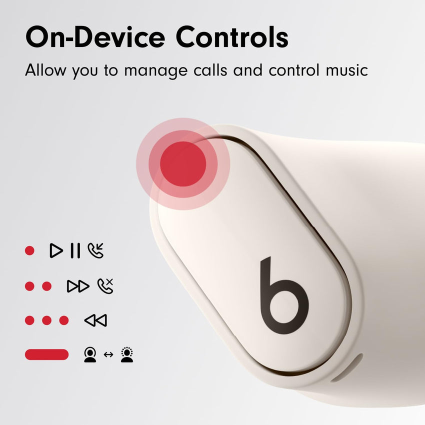 Beats Studio Buds + | True Wireless Noise Cancelling Earbuds, Enhanced Apple & Android Compatibility, Built - in Microphone, Sweat Resistant Bluetooth Headphones, Spatial Audio - Black/Gold - 7DAY'S