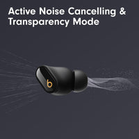 Beats Studio Buds + | True Wireless Noise Cancelling Earbuds, Enhanced Apple & Android Compatibility, Built - in Microphone, Sweat Resistant Bluetooth Headphones, Spatial Audio - Black/Gold - 7DAY'S