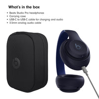 Beats Studio Pro - Wireless Bluetooth Noise Cancelling Headphones - Personalized Spatial Audio, USB - C Lossless Audio, Apple & Android Compatibility, Up to 40 Hours Battery Life - Black - 7DAY'S