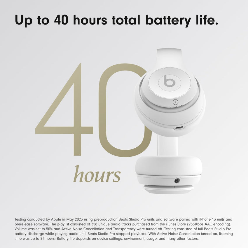 Beats Studio Pro - Wireless Bluetooth Noise Cancelling Headphones - Personalized Spatial Audio, USB - C Lossless Audio, Apple & Android Compatibility, Up to 40 Hours Battery Life - Black - 7DAY'S