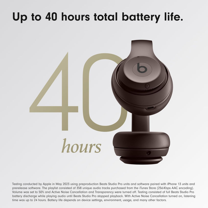Beats Studio Pro - Wireless Bluetooth Noise Cancelling Headphones - Personalized Spatial Audio, USB - C Lossless Audio, Apple & Android Compatibility, Up to 40 Hours Battery Life - Black - 7DAY'S