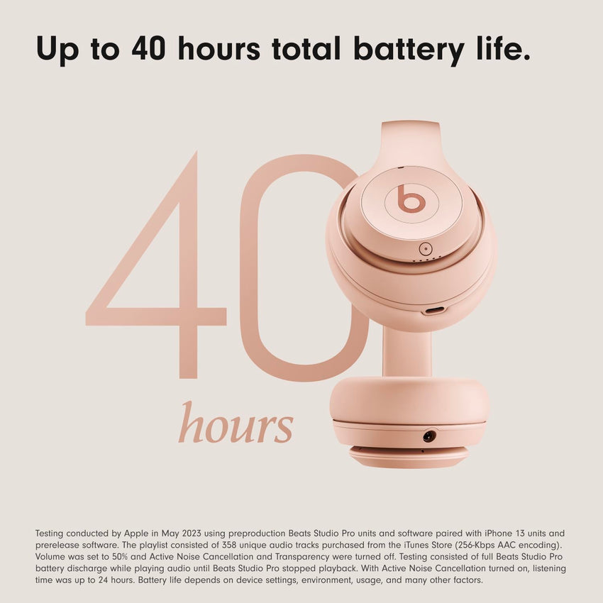 Beats Studio Pro - Wireless Bluetooth Noise Cancelling Headphones - Personalized Spatial Audio, USB - C Lossless Audio, Apple & Android Compatibility, Up to 40 Hours Battery Life - Black - 7DAY'S