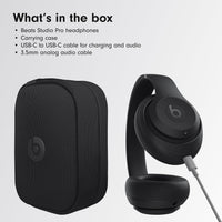 Beats Studio Pro - Wireless Bluetooth Noise Cancelling Headphones - Personalized Spatial Audio, USB - C Lossless Audio, Apple & Android Compatibility, Up to 40 Hours Battery Life - Black - 7DAY'S