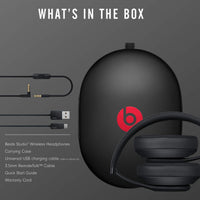 Beats Studio3 Wireless Noise Cancelling Over - Ear Headphones - Apple W1 Headphone Chip, Class 1 Bluetooth, 22 Hours of Listening Time, Built - in Microphone - Matte Black - 7DAY'S