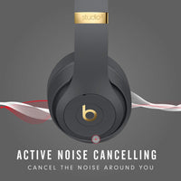 Beats Studio3 Wireless Noise Cancelling Over - Ear Headphones - Apple W1 Headphone Chip, Class 1 Bluetooth, 22 Hours of Listening Time, Built - in Microphone - Matte Black - 7DAY'S