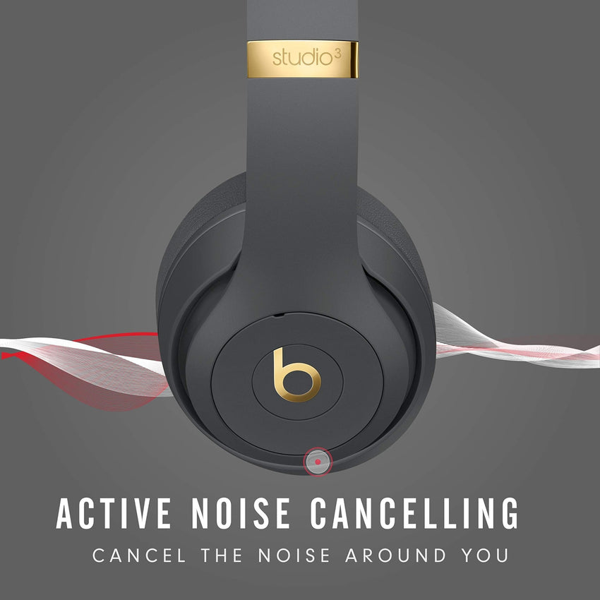 Beats Studio3 Wireless Noise Cancelling Over - Ear Headphones - Apple W1 Headphone Chip, Class 1 Bluetooth, 22 Hours of Listening Time, Built - in Microphone - Matte Black - 7DAY'S