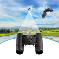 Binoculars 30x60 Zoom Travel Compact Folding Telescope Hunting Day Night Outdoor Small Pocket Binoculars Compact Adults, Mini Kids Binoculars Boys For Bird Watching, Concert Theater Opera - 7DAY'S