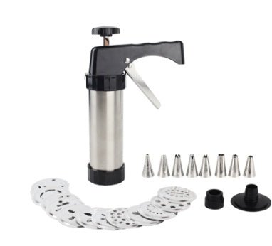 Biscuit Press Biscuit Machine , Stainless steel cookie gun , Bake cookies and decorate cakes - 7DAY'S