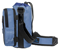 Blue Water Bottle Holder Carrier Bottle Cooler w Adjustable Shoulder Strap and Front Pockets Suitable for 16 oz to 25oz Bottles Carry Protect Insulate Your Bottle or Hydro Flask - 7DAY'S