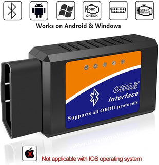 Bluetooth OBD2 OBDII Car Diagnostic Scanner Tool Check Engine Fault Code Reader