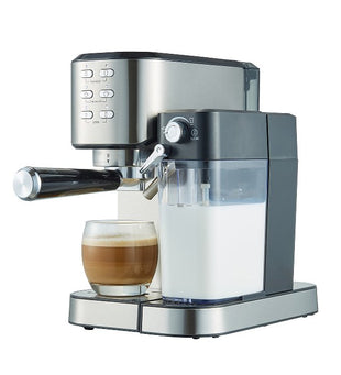 capsule + coffee powder + milk foam 3 in 1 coffee maker. 20Bar extraction French drip / mocha and other Italian espresso, 1 cup / 2 cup mechanical keys, power 1350W, steam type - 7DAY'S