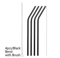 Colourful Reusable Stainless Steel Straws Food grade stainless steel material, safe and reliable - 7DAY'S