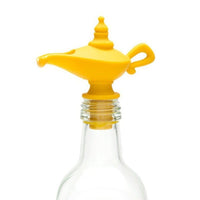 Creative silicone Aladdin lamp wine pouring device kitchen oil pouring nozzle leak proof sealing plug spiral type wine - 7DAY'S