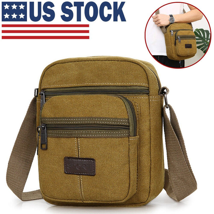 Crossbody Bag Canvas Bags Casual Shoulder Satchel Handbag Pouch Messenger Unisex - 7DAY'S