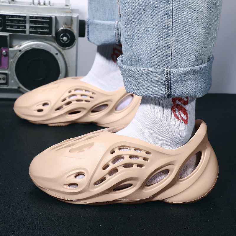 Unisex Foam Slides; Lightweight Quick-drying Non Slip Slides Slippers Trendy Clogs Closed-toe Garden Shoes Outdoor Sandals; Men's Slides