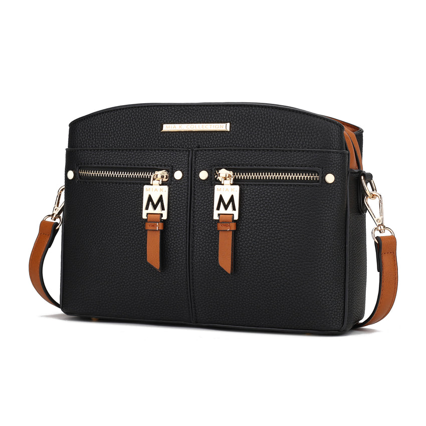 MKF Collection Zoely Crossbody Handbag Vegan Leather Women by Mia k