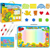 Kids Toys Water Doodle Mat Dinosaur Painting Coloring Pad for Toddlers 1-3 Toddler Arts and Crafts