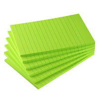 Early Buy 6 Pads Lined Sticky Notes with Lines 4x6 Self - Stick Notes Bright Color Sticky Notes, 45 Sheets/Pad (Yellow) - 7DAY'S