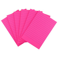 Early Buy 6 Pads Lined Sticky Notes with Lines 4x6 Self - Stick Notes Bright Color Sticky Notes, 45 Sheets/Pad (Yellow) - 7DAY'S