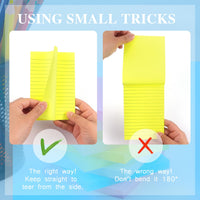 Early Buy 6 Pads Lined Sticky Notes with Lines 4x6 Self - Stick Notes Bright Color Sticky Notes, 45 Sheets/Pad (Yellow) - 7DAY'S