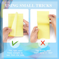 Early Buy 6 Pads Lined Sticky Notes with Lines 4x6 Self - Stick Notes Bright Color Sticky Notes, 45 Sheets/Pad (Yellow) - 7DAY'S