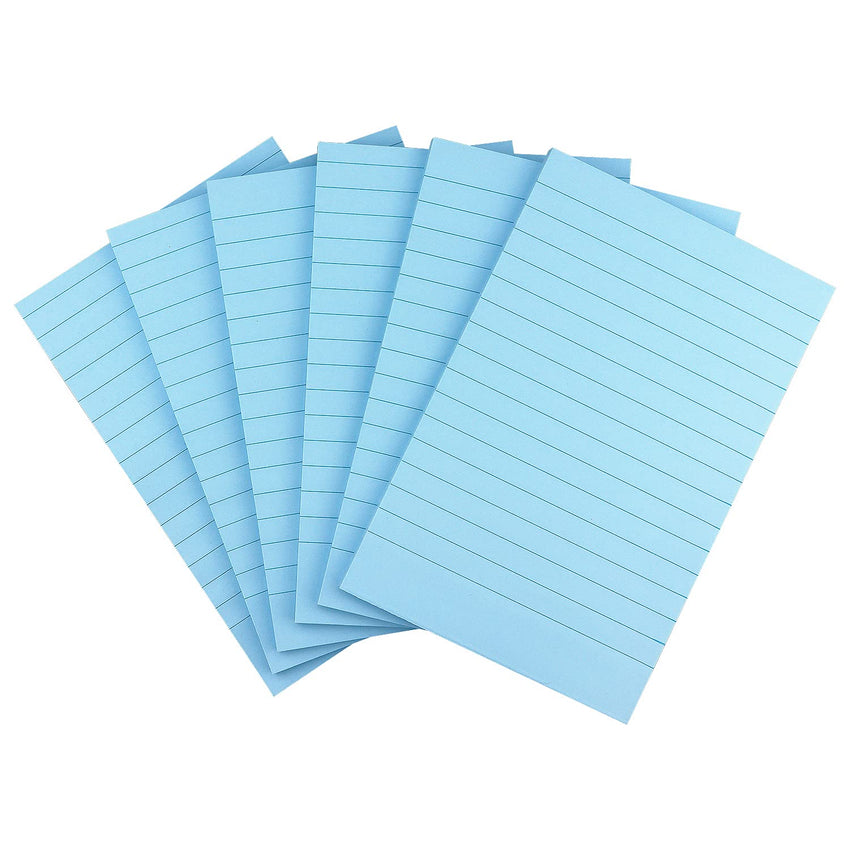 Early Buy 6 Pads Lined Sticky Notes with Lines 4x6 Self - Stick Notes Bright Color Sticky Notes, 45 Sheets/Pad (Yellow) - 7DAY'S