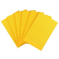Early Buy 6 Pads Lined Sticky Notes with Lines 4x6 Self - Stick Notes Bright Color Sticky Notes, 45 Sheets/Pad (Yellow) - 7DAY'S