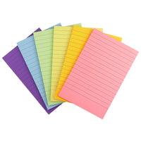 Early Buy 6 Pads Lined Sticky Notes with Lines 4x6 Self - Stick Notes Bright Color Sticky Notes, 45 Sheets/Pad (Yellow) - 7DAY'S