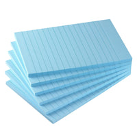 Early Buy 6 Pads Lined Sticky Notes with Lines 4x6 Self - Stick Notes Bright Color Sticky Notes, 45 Sheets/Pad (Yellow) - 7DAY'S