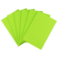 Early Buy 6 Pads Lined Sticky Notes with Lines 4x6 Self - Stick Notes Bright Color Sticky Notes, 45 Sheets/Pad (Yellow) - 7DAY'S