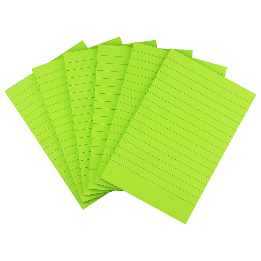 Early Buy 6 Pads Lined Sticky Notes with Lines 4x6 Self - Stick Notes Bright Color Sticky Notes, 45 Sheets/Pad (Yellow) - 7DAY'S