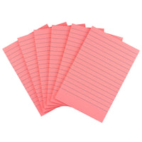 Early Buy 6 Pads Lined Sticky Notes with Lines 4x6 Self - Stick Notes Bright Color Sticky Notes, 45 Sheets/Pad (Yellow) - 7DAY'S