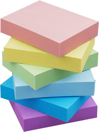 Early Buy Sticky Notes 1.5 x 2 Self - Stick Notes 6 Pastel Color 18 Pads, 100 Sheets/Pad - 7DAY'S