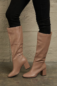 East Lion Corp Block Heel Knee High Boots - 7DAY'S